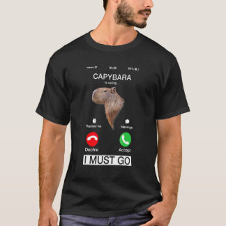 T-shirt Capybara Appelle  Capibara Rongeur Animal  Humour