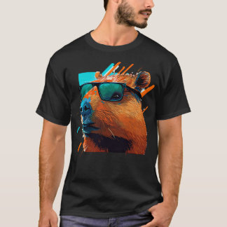 T-shirt Capybara avec lunettes de soleil 3