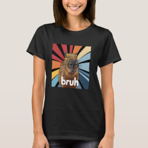T-shirt Capybara Bruh - Drôle Mème Graphique Capybara Love