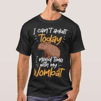 T-shirt Capybara can t adult South American Rodent