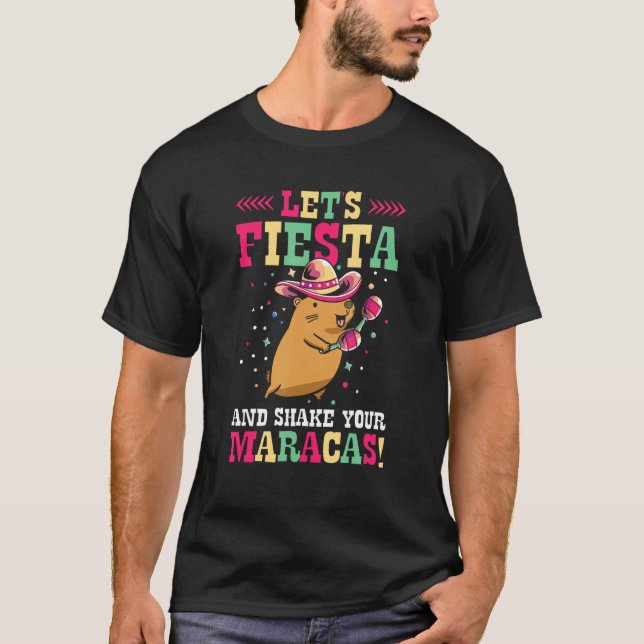 T-shirt Capybara Cinco de Mayo Sombrero Mariachi Fiesta Me (Devant)