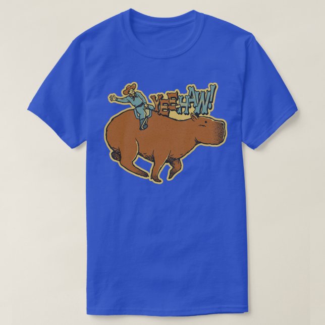 T-shirt Capybara Cowboy Yee Haw par Tobe Fonseca (Design devant)