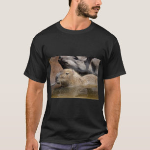 T-shirt Capybara dans l'eau