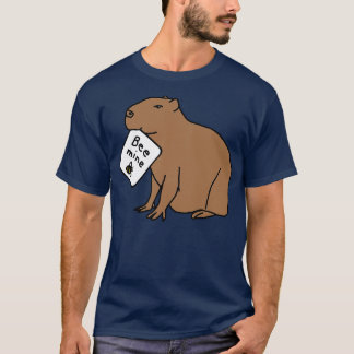 T-shirt Capybara dit Mine d'abeilles le jour du Valentin