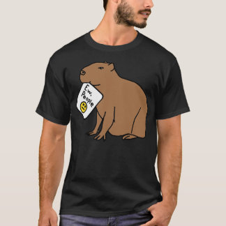 T-shirt Capybara Dit Qu'Il Y A Des Gens