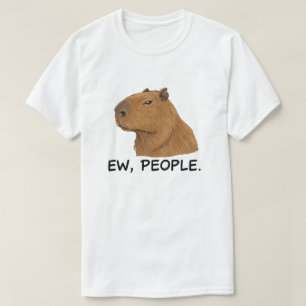 T-shirt Capybara Drôle Ew Personnes Humour Anti-Social
