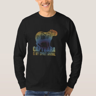 T-shirt Capybara est mon animal d'esprit - Rodent pet capy