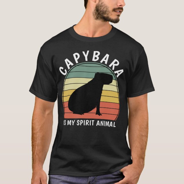 T-shirt Capybara Est Mon Esprit Animal (Devant)