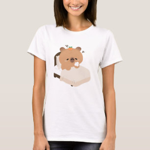 T-shirt Capybara fatigué mignon