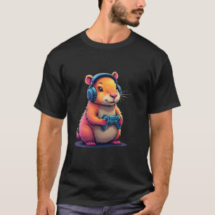 T-shirt Capybara Funny Jeux Vidéo Capybara Jeux Vidéo Lo
