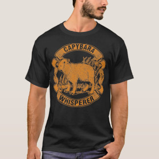T-shirt Capybara gros rongeurs Chiguire Purring Barbe