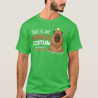 T-shirt Capybara Halloween Costume, Capybara Rodent Lovers