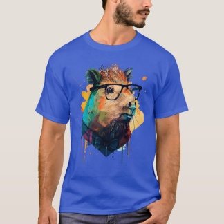 T-shirt Capybara Hipster 2