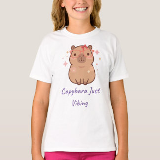 T-shirt Capybara juste en train de vibrer Mignon Capybara