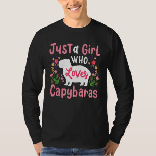 T-shirt Capybara Juste Une Fille Qui Aime Les Capybaras