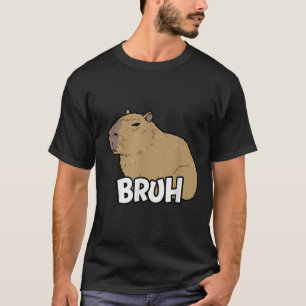 T-shirt Capybara Mème Dit Bruh Avec Capybara Boys Girls