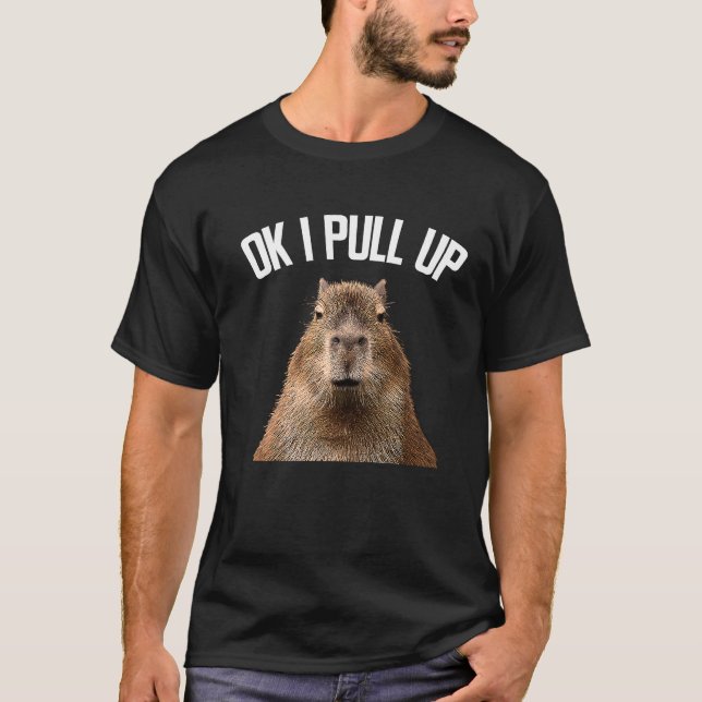 T-shirt Capybara Ok J'Ai Tiré Rodent Capybara Femmes Homme (Devant)