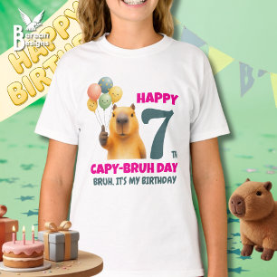 T-shirt Capybara personnalisé JOUR DE CAPYBREUX 7e anniver
