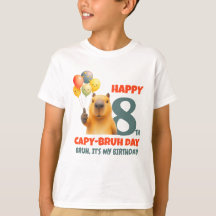 Capybara personnalisé Joyeux CAPYBREH JOUR 8e anni
