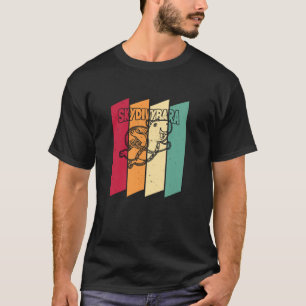 T-shirt Capybara Rétro Drôle de Saut en Parachute - Vieux