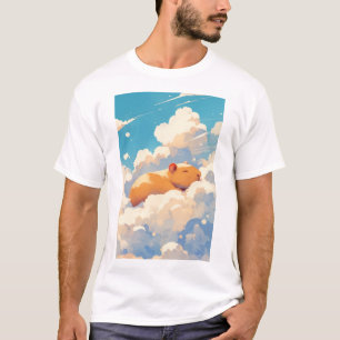 T-shirt Capybara rêvant dans les nuages