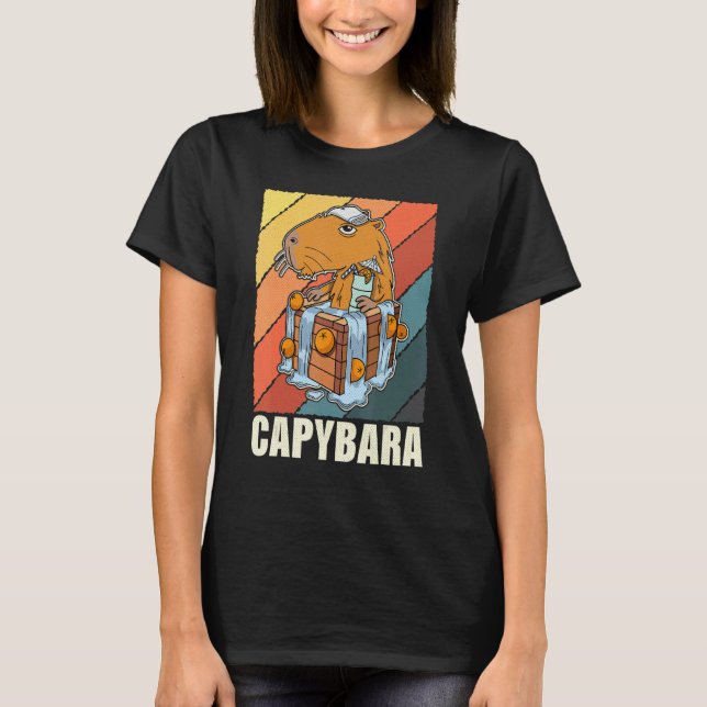 T-shirt Capybara Rodent Cute Pet 20 (Devant)
