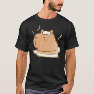 T-shirt Capybara se relaxer dans un Sticker à source chaud