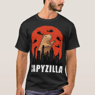 T-shirt Capybara Shirt Funny Capybara Rodent Capyzilla Fun