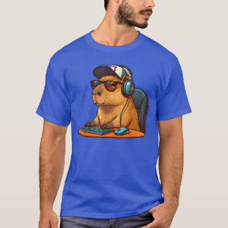 T-shirt Capybara Video Games Funny Gaming Capy Meneen Boys
