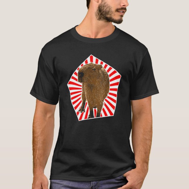 T-shirt Capybara Vintage Capybara (Devant)