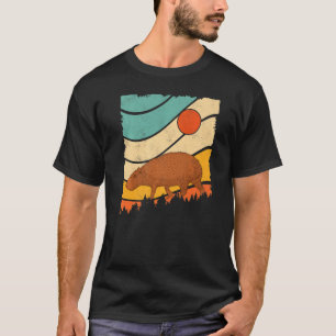 T-shirt Capybara Vintage style rétro Magnifique caverne gé