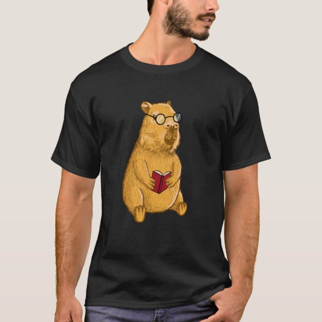 T-shirt Capybara with Glasses (Devant)