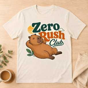 T-Shirt Capybara Zero Rush Club Relâché Rétro