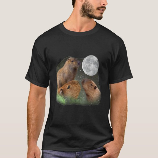 T-shirt Capybaras à trois lunes (Devant)