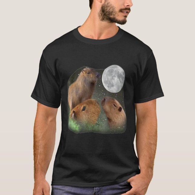 T-shirt Capybaras à trois lunes (Devant)