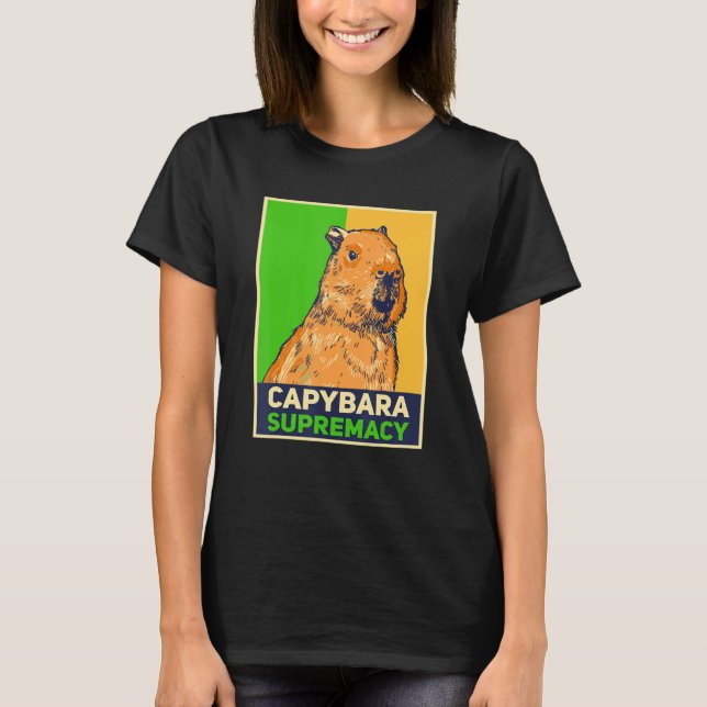 T-shirt Capybaras   Capibara Rodent Capybara Supremacy (Devant)