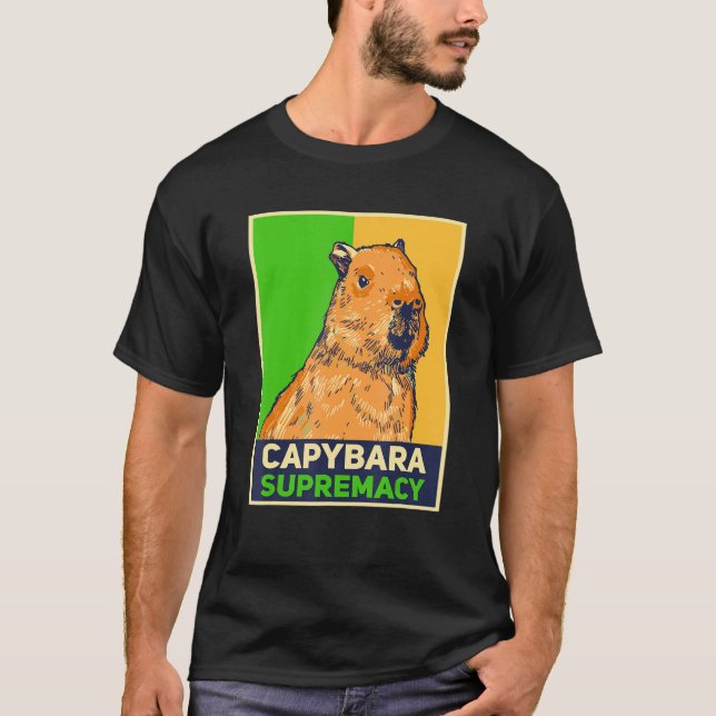 T-shirt Capybaras   Capibara Rodent Capybara Supremacy (Devant)