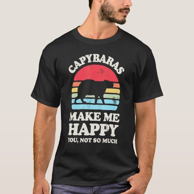 T-shirt Capybaras Me Rendre Heureux Vous N'Avez Pas Tellem (Devant)