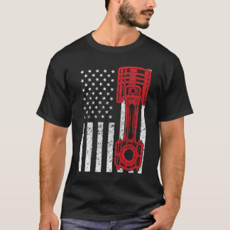 T-shirt Car Enthousiaste de la Piston Muscle