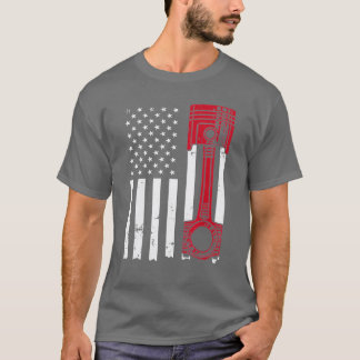 T-shirt Car Enthousiaste de la Piston Muscle