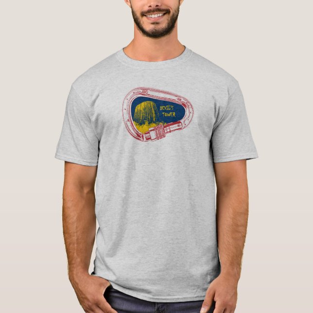 T-shirt Carabiner d'Escalade tour du Diable (Devant)