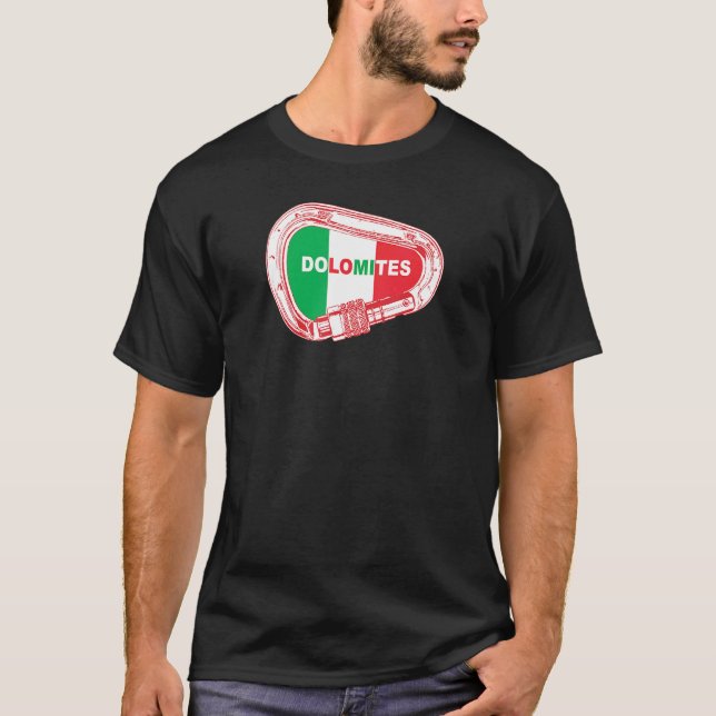 T-shirt Carabiner Dolomites Rock Escalade (Devant)