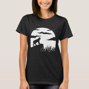 T-shirt Caracal Wild Moon Galaxy Nuit Caracal Chat Lynx Wi