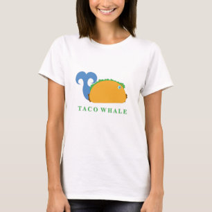 T-shirt Caractère Caricature Cute Taco Whale