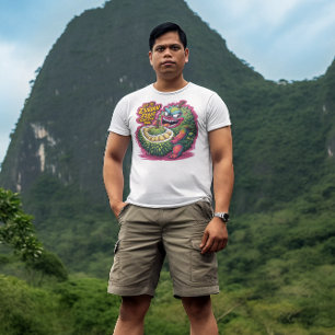 T-shirt Caractère du dessin animé Durian Fruit