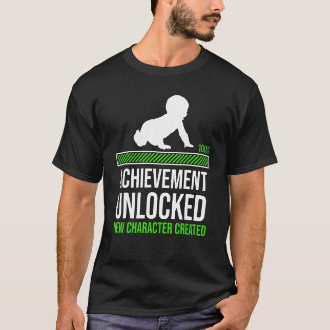 T-shirt Caractère non verrouillé de l'accomplissement de g (Devant)