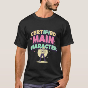 T-shirt Caractère principal certifié - Anime Inspiré Aesth