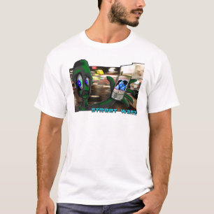 T-shirt caractère souterrain de graffiti de hip-hop de