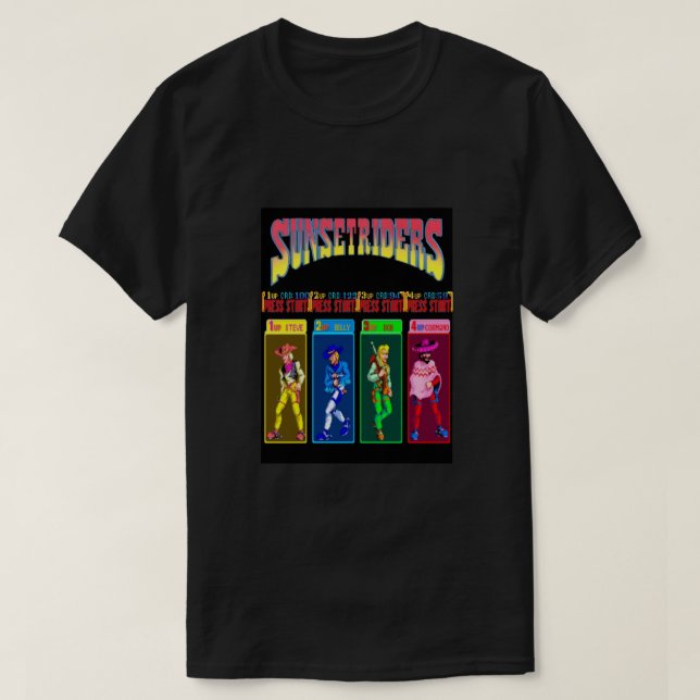 T-shirt Caractère Sunset Riders Select Classic (Design devant)