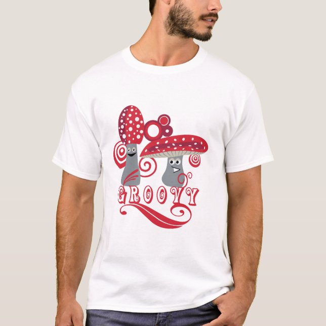 T-shirt Caractère super de champignon (Devant)